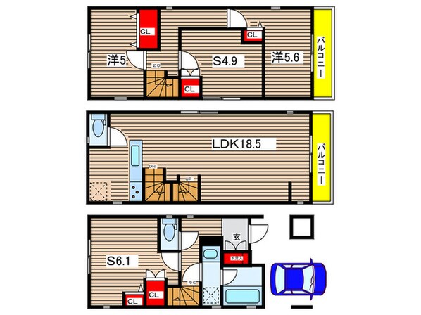 Kolet高田3の物件間取画像